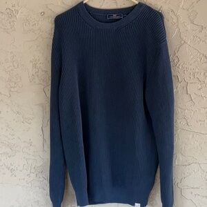 Vineyard Vines Faded Indigo Crew Neck Sweater Size M